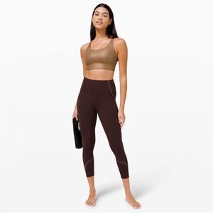 NWT SPECIAL EDITION Lululemon Align High-Rise Crop Gold French Press I Size 4